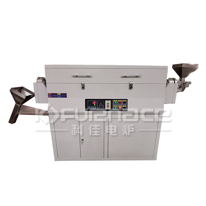 Inlet and Outlet Feeding Rotating Inclined Tube Furnace