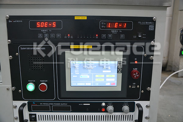 High Vacuum Single chamber Thermal Evolution System Operation Panel