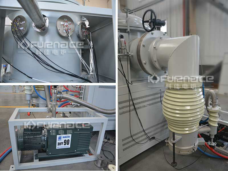 Real time photo of multi heating chamber vertical fiber furnace vacuum sintering furnace Real time photo of multi heating chamber vertical fiber furnace vacuum sintering furnace
