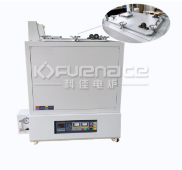 Open the high-temperature box atmosphere furnace upwards (click on the picture to view product details)