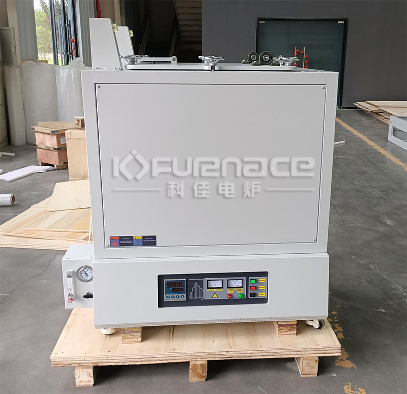 Customized 1600 degree box type atmosphere furnace with upper door (click on the picture to view product details)