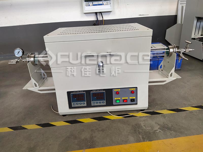 Commonly used laboratory dual temperature zone tube furnace (click on the image to view product details)